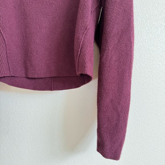 Free People Saffron Purple Pomegranate Open Back Sweater Women’s Large NWT - Picture 6 of 8
